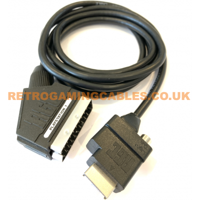 PlayStation 1 PS1 RGB SCART PACKAPUNCH sync on luma cable + Guncon port